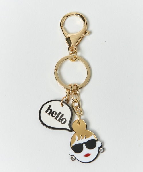 BIRTHDAY BAR(バースデイバー)の「サングラス バッグチャーム / キーホルダー(キーホルダー・レディース・ブラック/ゴールド・フリー)」の3枚目の写真