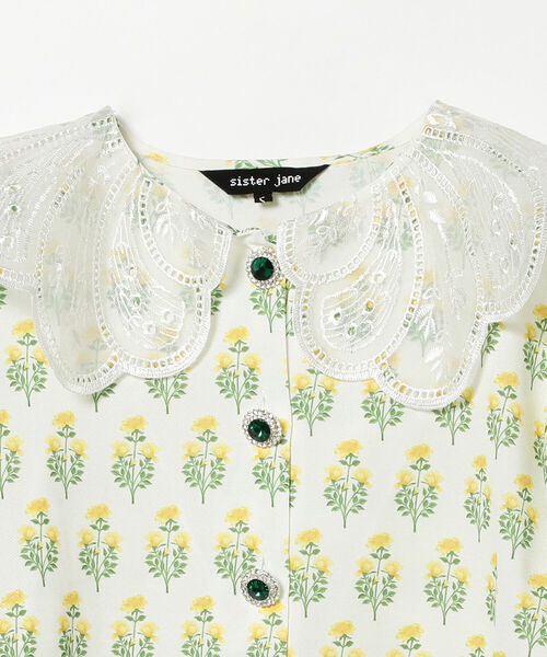 Ray BEAMS（レイビームス）の「sister jane / Knick Knack Floral Blouse（シャツ/ブラウス・レディース・ホワイト系その他6・ONE SIZE）」の2枚目の写真