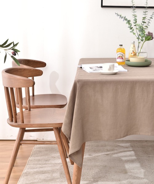 セール】洗いざらし 天然麻 100% テーブルクロス 200×140cm 吸水速乾