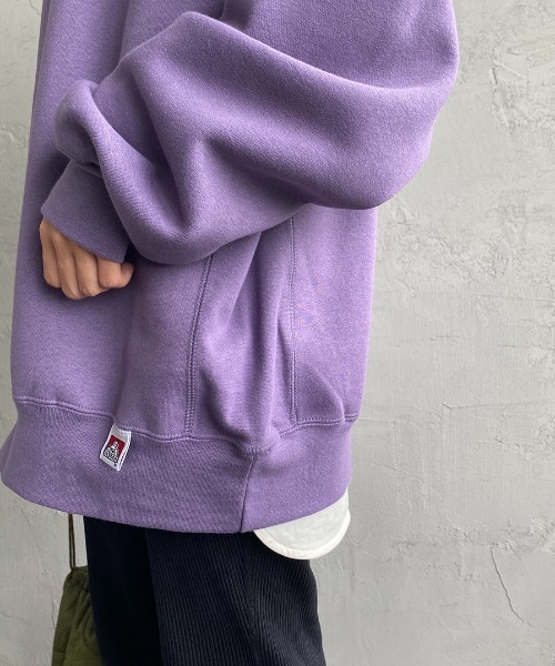 BEN DAVIS（ベンデイビス）の「[BEN DAVIS/ベンデイビス] オーバルロゴ バックプリントクルーネックスウェット（スウェット・レディース・ライトグレー/ブラック/パープル・XL/L/M）」の8枚目の写真