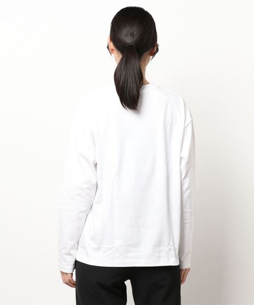 UNIVERSAL OVERALL(ユニバーサルオーバーオール)の「【72】【UNIVERSAL OVERALL】WIDE HEAVY 2P L/S TEE(Tシャツ/カットソー・レディース・ホワイト/ブラック・SMALL/MEDIUM/LARGE/X-LARGE)」の8枚目の写真