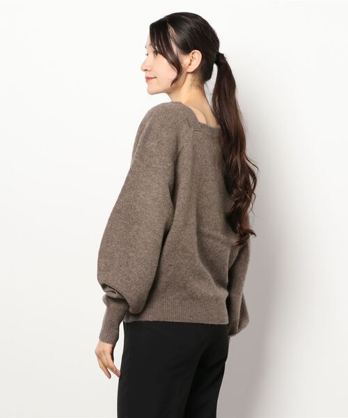 SLOBE IENA（スローブイエナ）の「【CLANE/クラネ】DEFORM BOAT NECK YAK ニット◆（ニット/セーター・レディース・ピンク/ブラウン・FREE）」の11枚目の写真