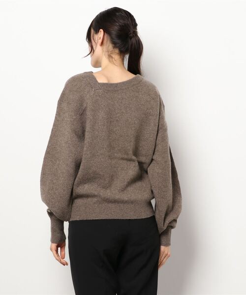 SLOBE IENA（スローブイエナ）の「【CLANE/クラネ】DEFORM BOAT NECK YAK ニット◆（ニット/セーター・レディース・ピンク/ブラウン・FREE）」の17枚目の写真