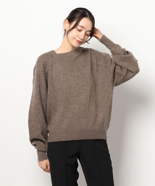 SLOBE IENA（スローブイエナ）の「【CLANE/クラネ】DEFORM BOAT NECK YAK ニット◆（ニット/セーター・レディース・ピンク/ブラウン・FREE）」の20枚目の写真