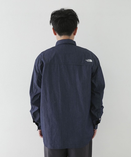 THE NORTH FACE（ザノースフェイス）の「THE NORTH FACE　Long-Slee Nylon Denim Nuptse Shirts（シャツ/ブラウス・メンズ・インディゴブルー・X-LARGE）」の12枚目の写真