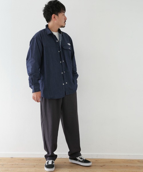 THE NORTH FACE（ザノースフェイス）の「THE NORTH FACE　Long-Slee Nylon Denim Nuptse Shirts（シャツ/ブラウス・メンズ・インディゴブルー・X-LARGE）」の18枚目の写真