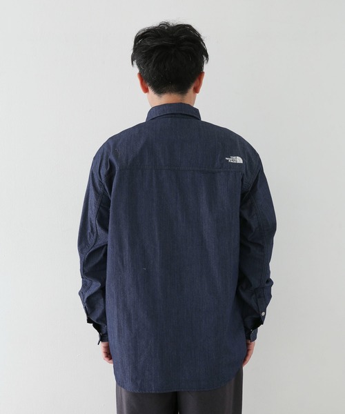THE NORTH FACE（ザノースフェイス）の「THE NORTH FACE　Long-Slee Nylon Denim Nuptse Shirts（シャツ/ブラウス・メンズ・インディゴブルー・X-LARGE）」の16枚目の写真