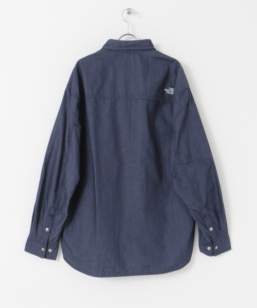 THE NORTH FACE（ザノースフェイス）の「THE NORTH FACE　Long-Slee Nylon Denim Nuptse Shirts（シャツ/ブラウス・メンズ・インディゴブルー・X-LARGE）」の9枚目の写真