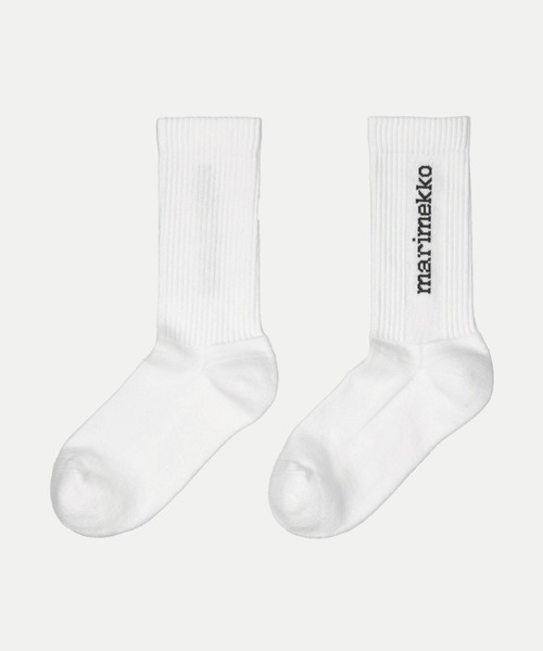 marimekko（マリメッコ）の「Logo / Aarni single socks（ソックス/靴下・レディース・ホワイト・37/40/34）」の2枚目の写真