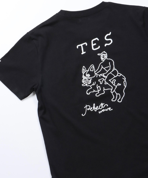 The Endless Summer(エンドレスサマー)の「TES BUHI EMB T-SHIRT / Tシャツ(Tシャツ/カットソー・メンズ・ホワイト/ブラック/ネイビー・SMALL/MEDIUM/LARGE/X-LARGE)」の3枚目の写真