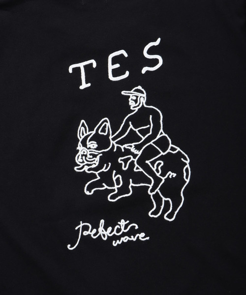 The Endless Summer(エンドレスサマー)の「TES BUHI EMB T-SHIRT / Tシャツ(Tシャツ/カットソー・メンズ・ホワイト/ブラック/ネイビー・SMALL/MEDIUM/LARGE/X-LARGE)」の9枚目の写真