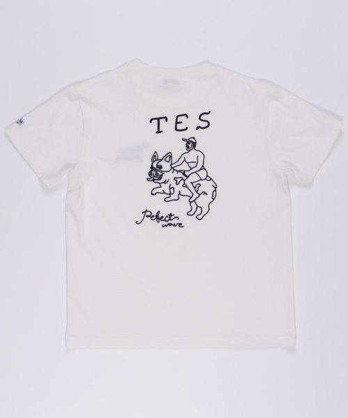 The Endless Summer(エンドレスサマー)の「TES BUHI EMB T-SHIRT / Tシャツ(Tシャツ/カットソー・メンズ・ホワイト/ブラック/ネイビー・SMALL/MEDIUM/LARGE/X-LARGE)」の14枚目の写真