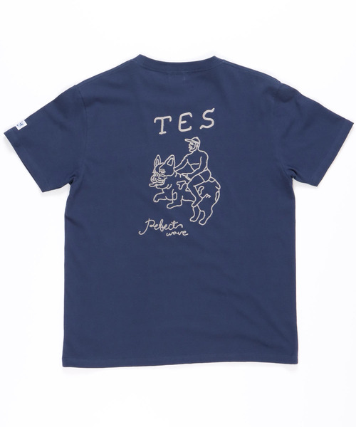 The Endless Summer(エンドレスサマー)の「TES BUHI EMB T-SHIRT / Tシャツ(Tシャツ/カットソー・メンズ・ホワイト/ブラック/ネイビー・SMALL/MEDIUM/LARGE/X-LARGE)」の16枚目の写真