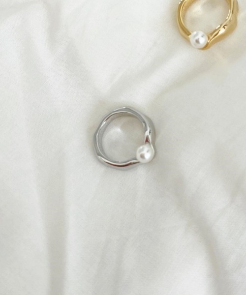 Heather(ヘザー)の「パールトップリング 254924(リング・レディース・シルバー/ゴールド・ONE SIZE)」の2枚目の写真