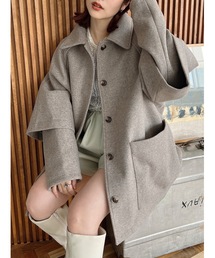 JUMELLE | カットメルトンジャケット(ステンカラーコート)