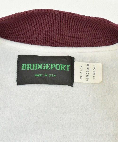 VINTAGE(ヴィンテージ)の「【ヴィンテージ古着】BRIDGEPORT ナイロンスタジャン USA製(テーラードジャケット・メンズ・バーガンディー・X-LARGE)」の3枚目の写真