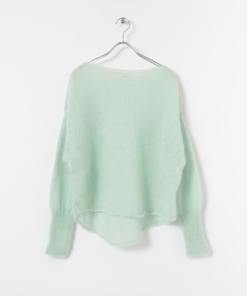 WANDERUNG(ワンデルング)の「【URBS別注】WANDERUNG Ex Kid Mohair Pullover(ニット/セーター・レディース・オレンジ/グリーン/ミント・FREE)」の12枚目の写真