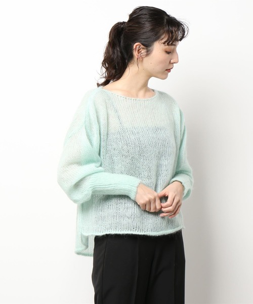 WANDERUNG(ワンデルング)の「【URBS別注】WANDERUNG Ex Kid Mohair Pullover(ニット/セーター・レディース・オレンジ/グリーン/ミント・FREE)」の22枚目の写真