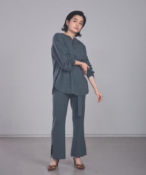 NOMINE（ノミネ）の「【展開店舗限定】ニットプルオーバー＆パンツセットアップ（ニット/セーター・レディース・ラベンダー/キャメル/グリーン/ブラック・フリー）」の3枚目の写真