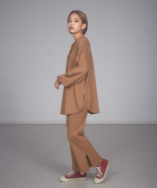 NOMINE（ノミネ）の「【展開店舗限定】ニットプルオーバー＆パンツセットアップ（ニット/セーター・レディース・ラベンダー/キャメル/グリーン/ブラック・フリー）」の9枚目の写真