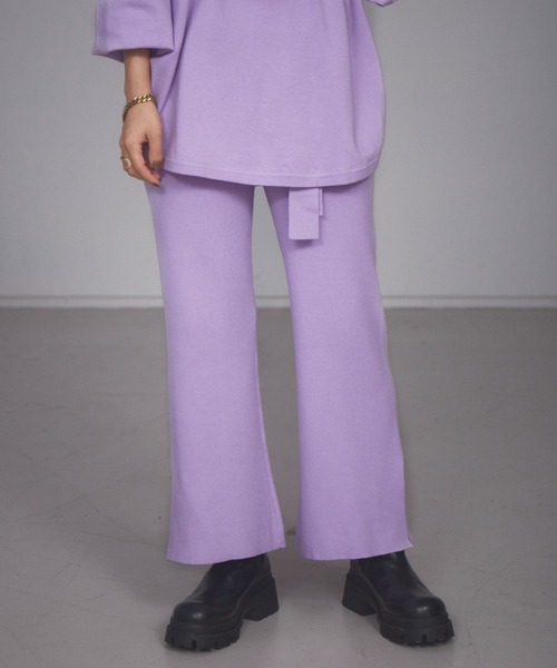 NOMINE（ノミネ）の「【展開店舗限定】ニットプルオーバー＆パンツセットアップ（ニット/セーター・レディース・ラベンダー/キャメル/グリーン/ブラック・フリー）」の6枚目の写真