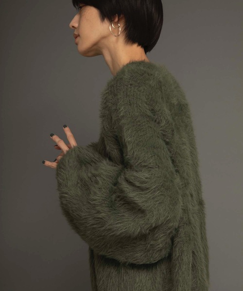 ANT（アント）の「コクーンウォームニット【ANT】（ニット/セーター・レディース・ホワイト/グリーン/ブルー・FREE）」の18枚目の写真