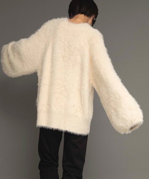 ANT（アント）の「コクーンウォームニット【ANT】（ニット/セーター・レディース・ホワイト/グリーン/ブルー・FREE）」の8枚目の写真