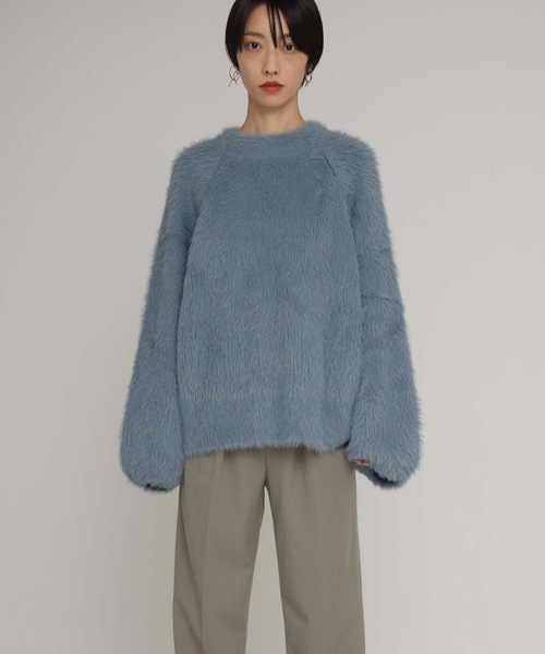 ANT（アント）の「コクーンウォームニット【ANT】（ニット/セーター・レディース・ホワイト/グリーン/ブルー・FREE）」の20枚目の写真