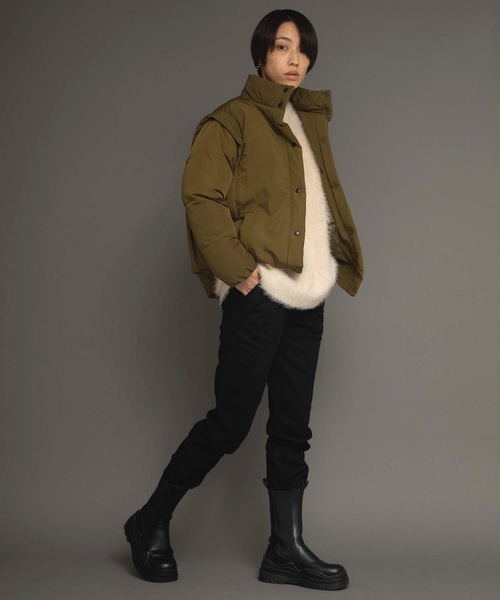 ANT（アント）の「コクーンウォームニット【ANT】（ニット/セーター・レディース・ホワイト/グリーン/ブルー・FREE）」の5枚目の写真