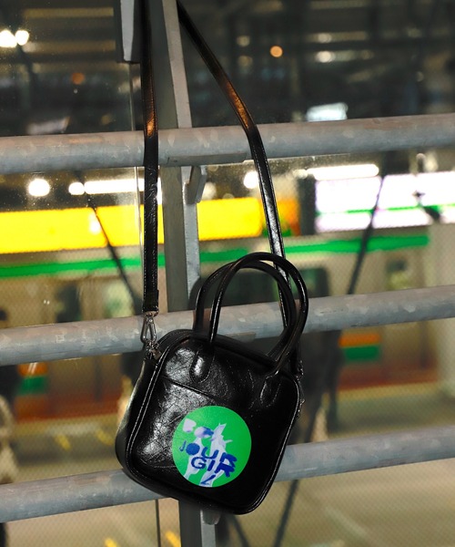 Bonjour Girl（ボンジュールガール）の「【Bonjour Girl/ボンジュールガール】とんだ林蘭 × Bonjour Girl  2WAY BOSTON SHOULDER BAG 2ウェイボストンショルダーバッグ（ショルダーバッグ・レディース・ブラック/ホワイト・FREE）」の12枚目の写真