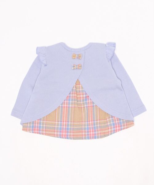 kladskap（クレードスコープ）の「刺しゅうショルダーフリルトレーナー（スウェット・キッズ・ライラック/アイボリー・110cm/90cm/100cm/120cm/80ｃｍ）」の12枚目の写真