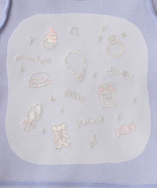 kladskap（クレードスコープ）の「刺しゅうショルダーフリルトレーナー（スウェット・キッズ・ライラック/アイボリー・110cm/90cm/100cm/120cm/80ｃｍ）」の8枚目の写真