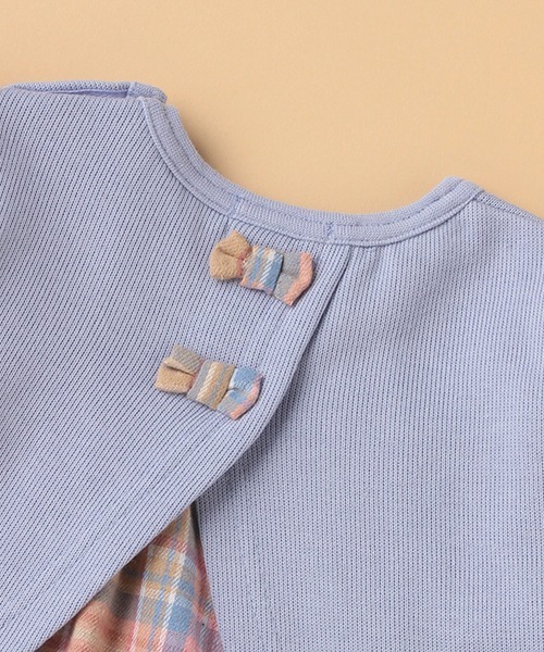 kladskap（クレードスコープ）の「刺しゅうショルダーフリルトレーナー（スウェット・キッズ・ライラック/アイボリー・110cm/90cm/100cm/120cm/80ｃｍ）」の9枚目の写真