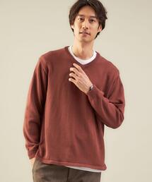 green label relaxing | Vネックニット レイヤード トップス(ニット/セーター)