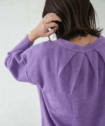 URBAN RESEARCH DOORS | バックタックカラーニット(ニット/セーター)