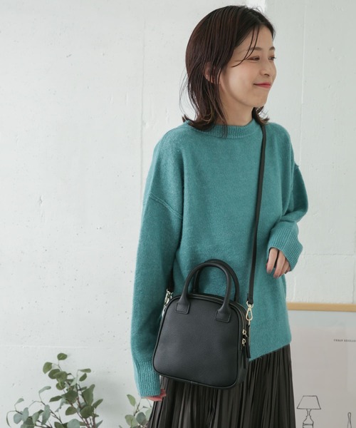 URBAN RESEARCH DOORS（アーバンリサーチドアーズ）の「バックタックカラーニット（ニット/セーター・レディース・ブルー/イエロー系その他/パープル・ONE）」の7枚目の写真