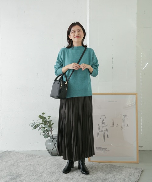 URBAN RESEARCH DOORS（アーバンリサーチドアーズ）の「バックタックカラーニット（ニット/セーター・レディース・ブルー/イエロー系その他/パープル・ONE）」の12枚目の写真