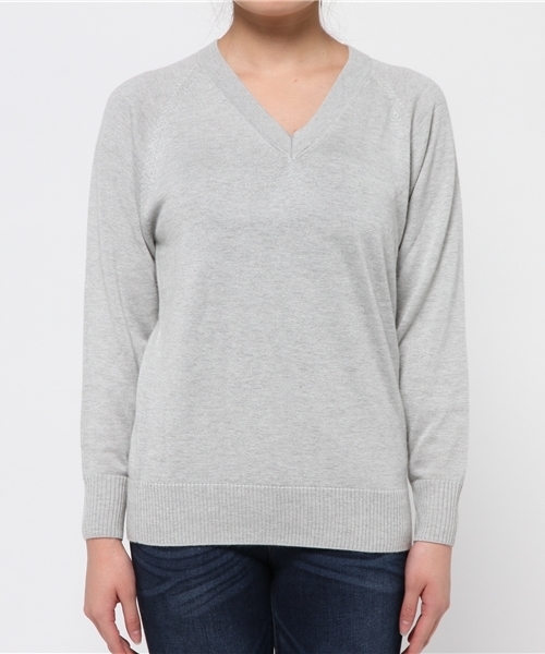 Whim Gazette（ウィムガゼット）の「シルク/カシミヤ Vネックプル