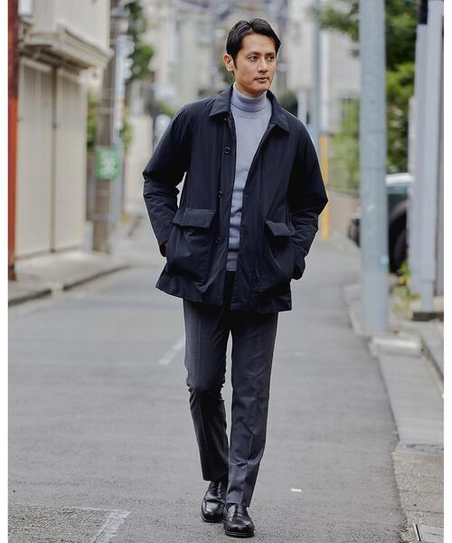 WORK TRIP OUTFITS GREEN LABEL RELAXING（ワークトリップアウトフィッツグリーンレーベル リラクシング）の「＜WORK TRIP OUTFITS＞パデット ハーフコート -撥水-（その他アウター・メンズ・ブラック・S/XL/L/M）」の3枚目の写真