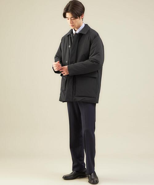 WORK TRIP OUTFITS GREEN LABEL RELAXING（ワークトリップアウトフィッツグリーンレーベル リラクシング）の「＜WORK TRIP OUTFITS＞パデット ハーフコート -撥水-（その他アウター・メンズ・ブラック・S/XL/L/M）」の10枚目の写真