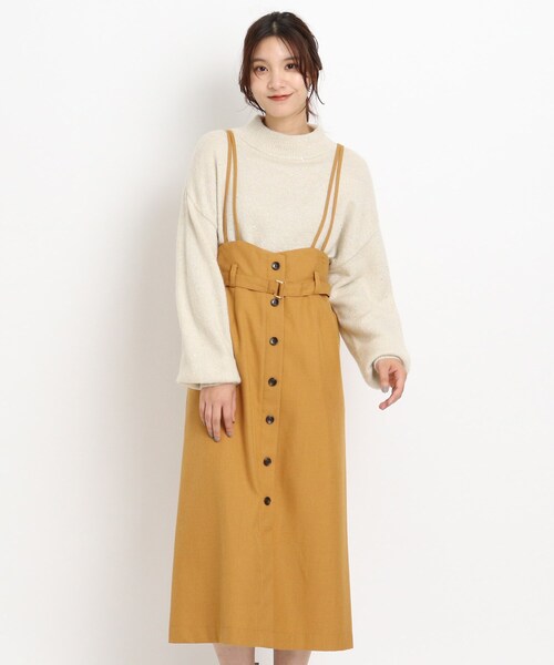 S 3l 裏起毛チェックアソートサス付きスカート