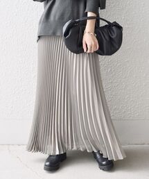 SHIPS | ソリッドサテンプリーツスカート◆(スカート)