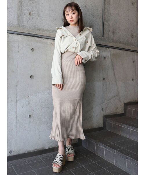 MURUA - mari ♡ 最終値下げ ムルーア レイヤードシャツ MURUA（ムルーア）の「シャツレイヤードニットマーメイド
