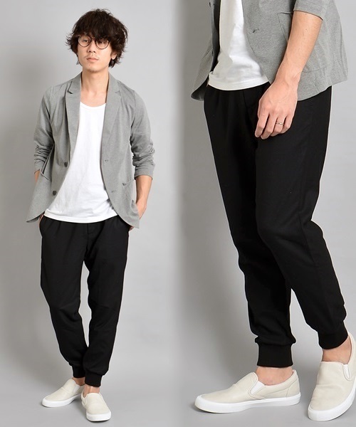 SHIPS JET BLUE（シップスジェットブルー）の「SHIPS JET BLUE(シップス ジェットブルー): TW リブパンツ 15SS（その他パンツ・メンズ・ブラック/グレー・SMALL/MEDIUM/LARGE）」の2枚目の写真