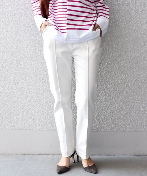 SHIPS（シップス）の「*スーパーストレッチセンターステッチデニム◇（デニムパンツ・レディース・ライトブルー/オフホワイト/ダークブルー・SMALL/MEDIUM/LARGE）」の21枚目の写真