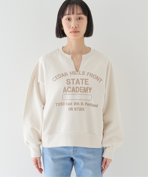 JOURNAL STANDARD relume(ジャーナルスタンダード レリューム)の「バイオウォッシュスリットネックスウェット(スウェット・レディース・ブルー系その他/ベージュ/アイボリー・FREE)」の20枚目の写真