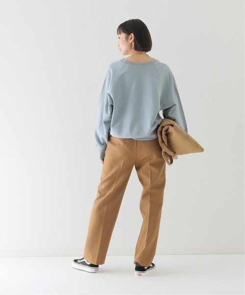 JOURNAL STANDARD relume(ジャーナルスタンダード レリューム)の「バイオウォッシュスリットネックスウェット(スウェット・レディース・ブルー系その他/ベージュ/アイボリー・FREE)」の10枚目の写真
