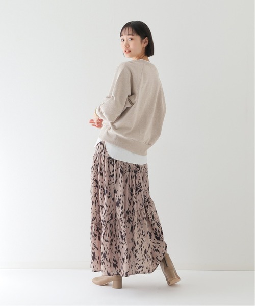 JOURNAL STANDARD relume(ジャーナルスタンダード レリューム)の「バイオウォッシュスリットネックスウェット(スウェット・レディース・ブルー系その他/ベージュ/アイボリー・FREE)」の7枚目の写真