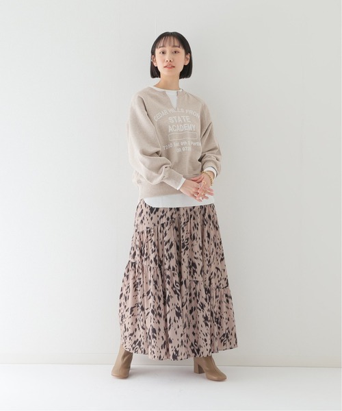 JOURNAL STANDARD relume(ジャーナルスタンダード レリューム)の「バイオウォッシュスリットネックスウェット(スウェット・レディース・ブルー系その他/ベージュ/アイボリー・FREE)」の18枚目の写真