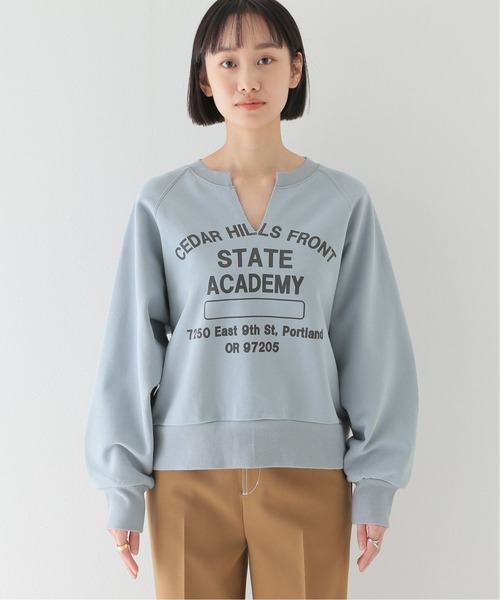 JOURNAL STANDARD relume(ジャーナルスタンダード レリューム)の「バイオウォッシュスリットネックスウェット(スウェット・レディース・ブルー系その他/ベージュ/アイボリー・FREE)」の12枚目の写真